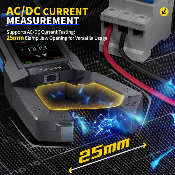 FNIRSI DMC-100 multimeter measurement interface and controls
