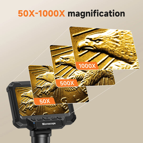 4.3-Inch 1000X Digital Microscope with 8 LED Lights detail image 4