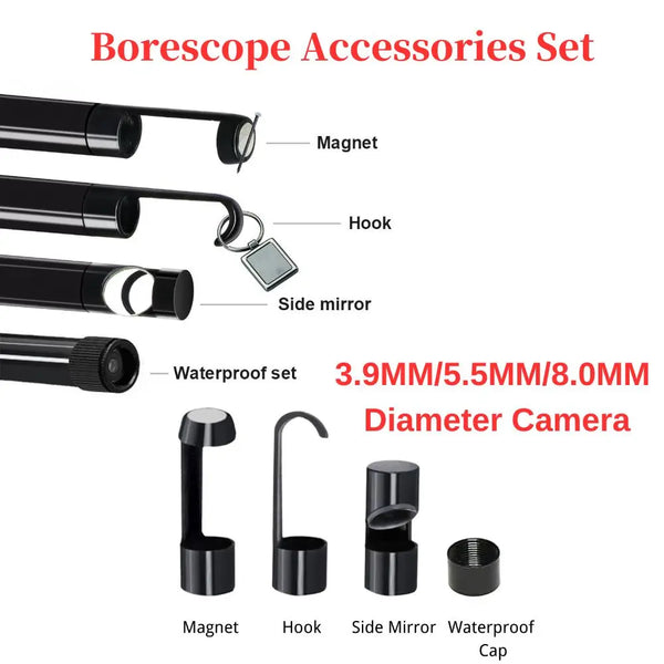 Borescope Hook, Magnet, Mirror & Protective Cap Set detail image 4