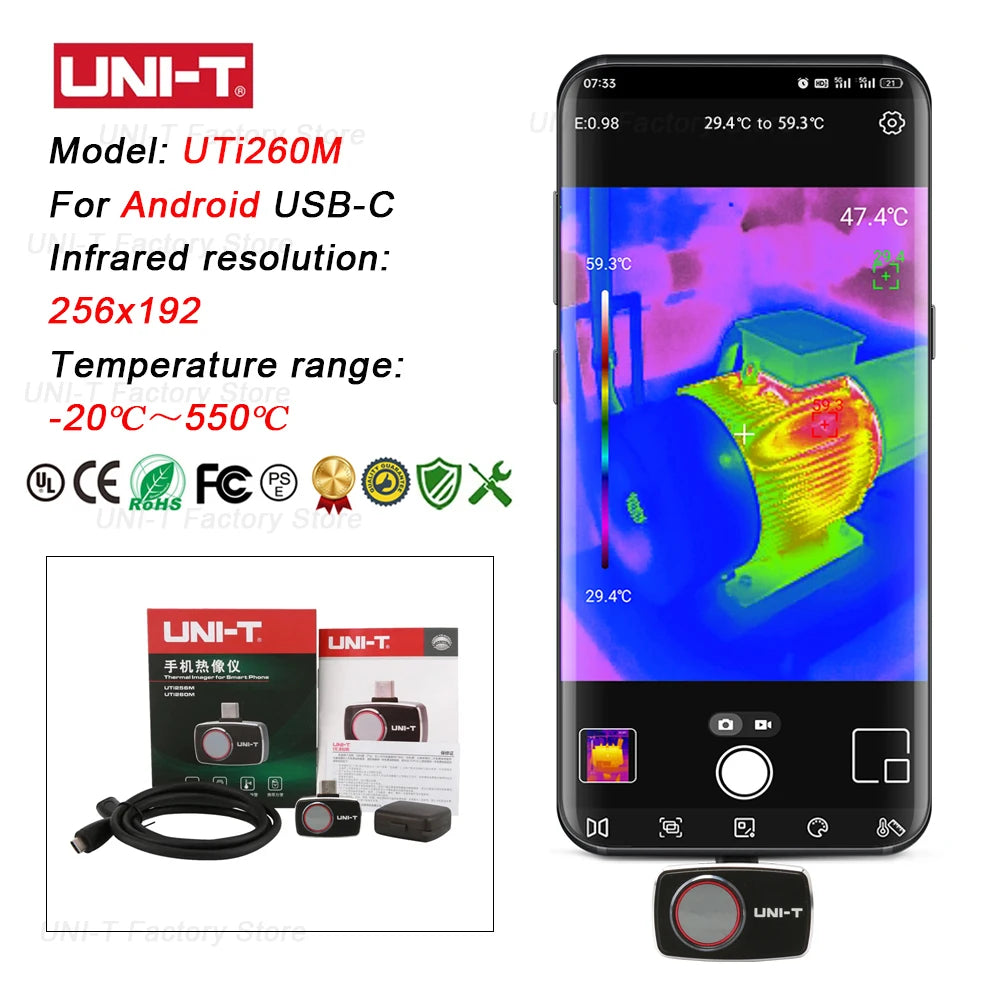 UNI-T UTi Mobile Thermal Camera Series for iOS & Android detail image 3