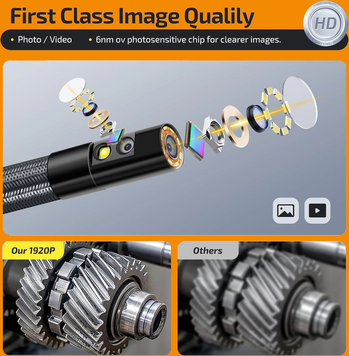 S10 Rotating Industrial Borescope with 4–8 mm Probe Options detail image 6