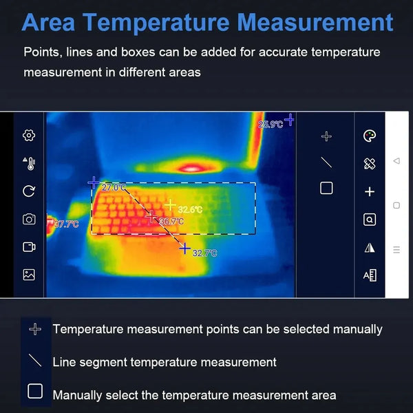 TOOLTOP T7 256 × 192 USB-C Thermal Camera for Android detail image 7