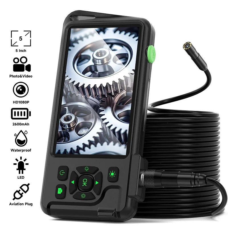 5-Inch 1080p Industrial Borescope with Interchangeable Probe Options detail image 7 Main image