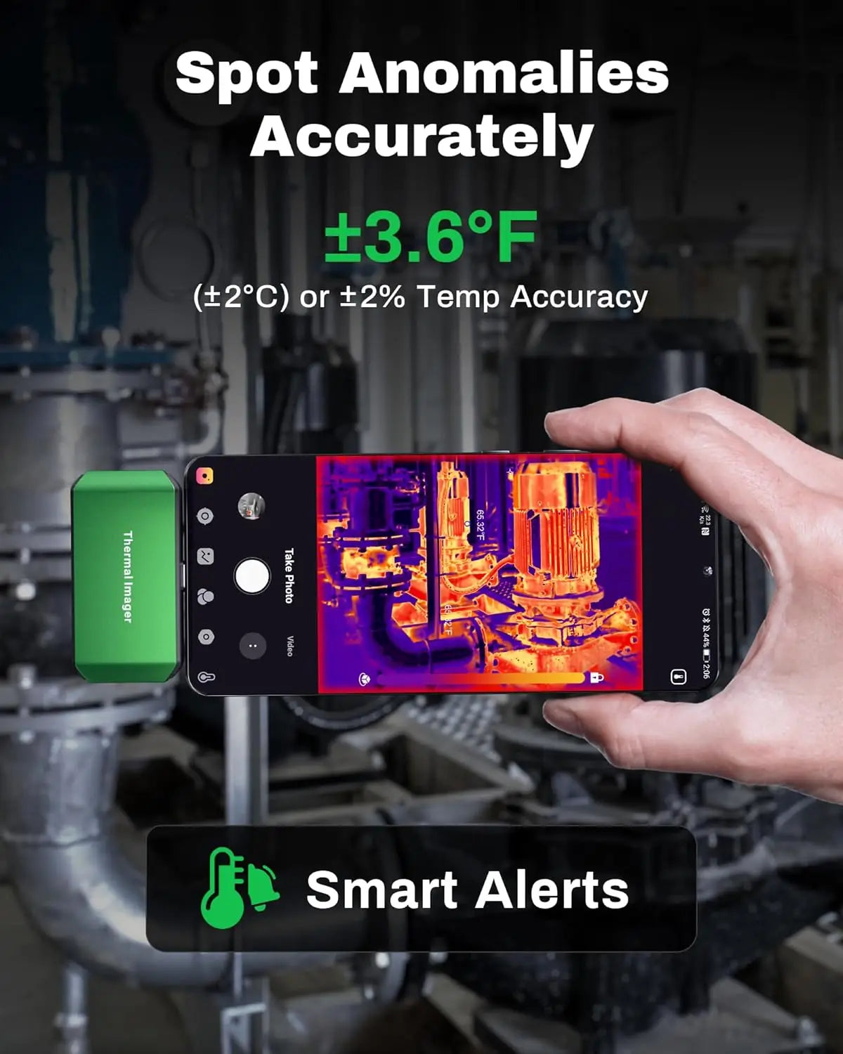 AMPBANK M256 point line and area measurement modes