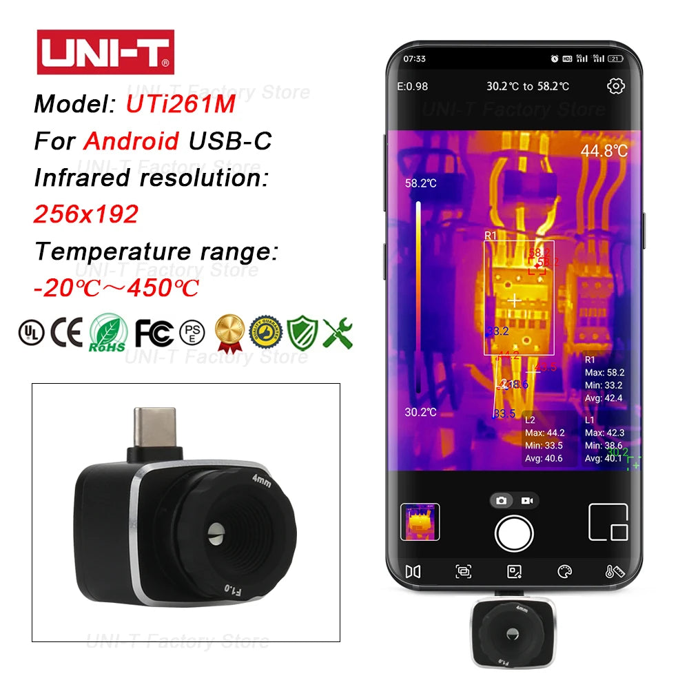 UNI-T UTi Mobile Thermal Camera Series for iOS & Android detail image 10