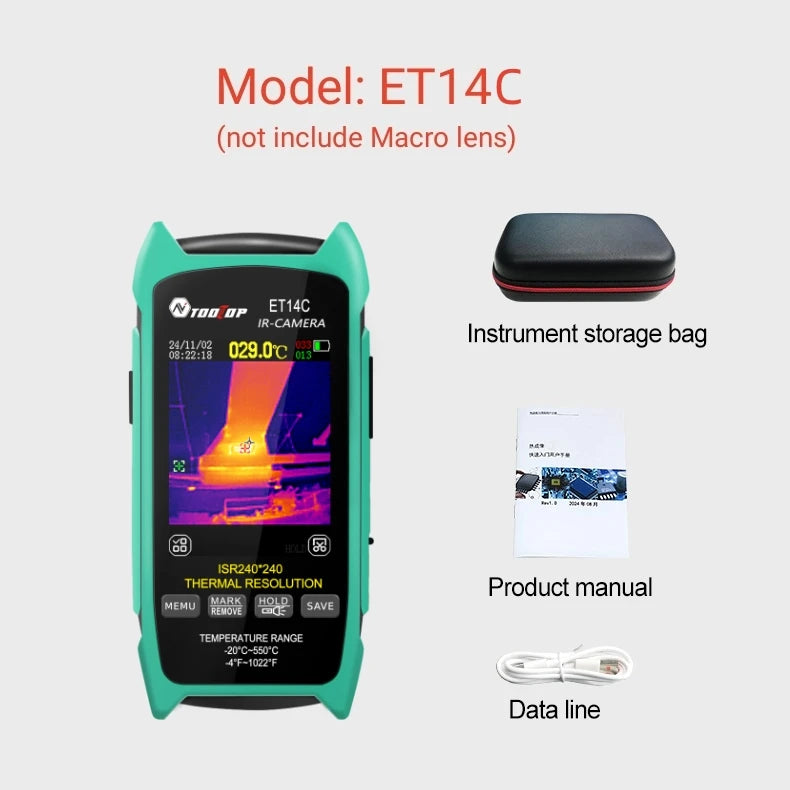 TOOLTOP ET14C 240 x 240 thermal camera standard kit without macro lens