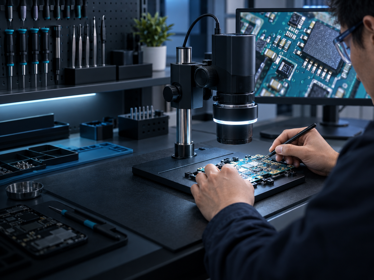 Electronics bench inspection application